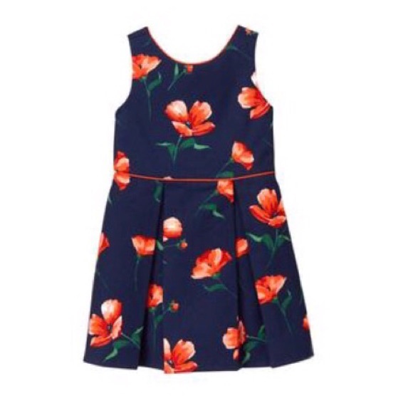 Janie and Jack Other - JANIE AND JACK navy and orange floral dress